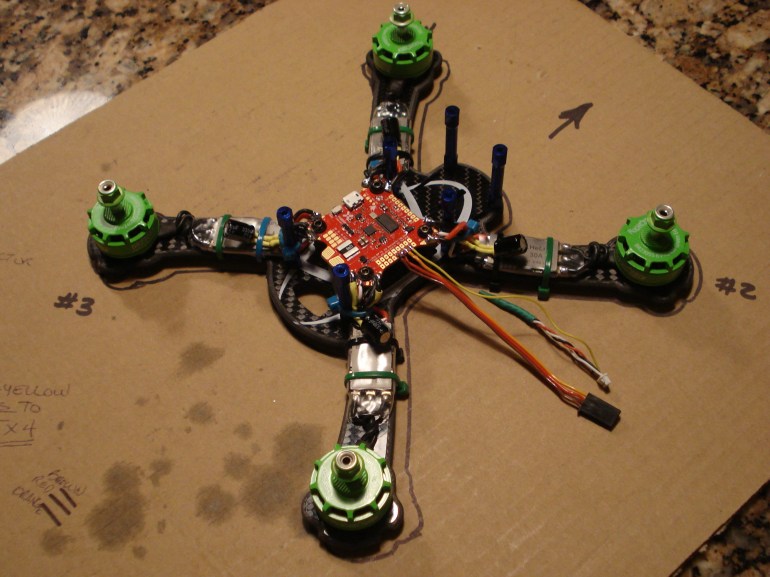 Motors Mounted and soldered