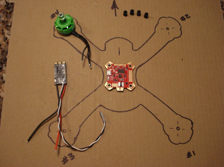 Frame Outline with Motor and ESC
